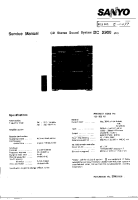Sanyo DCX-900 - Service Manual 